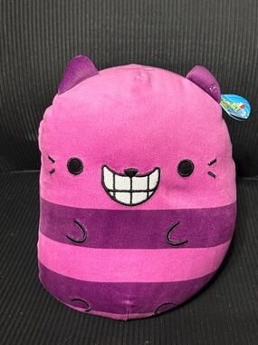 CATS VS PICKLES jumbo cheshire cat 8”Super Soft Squishy Bean-Filled Plush